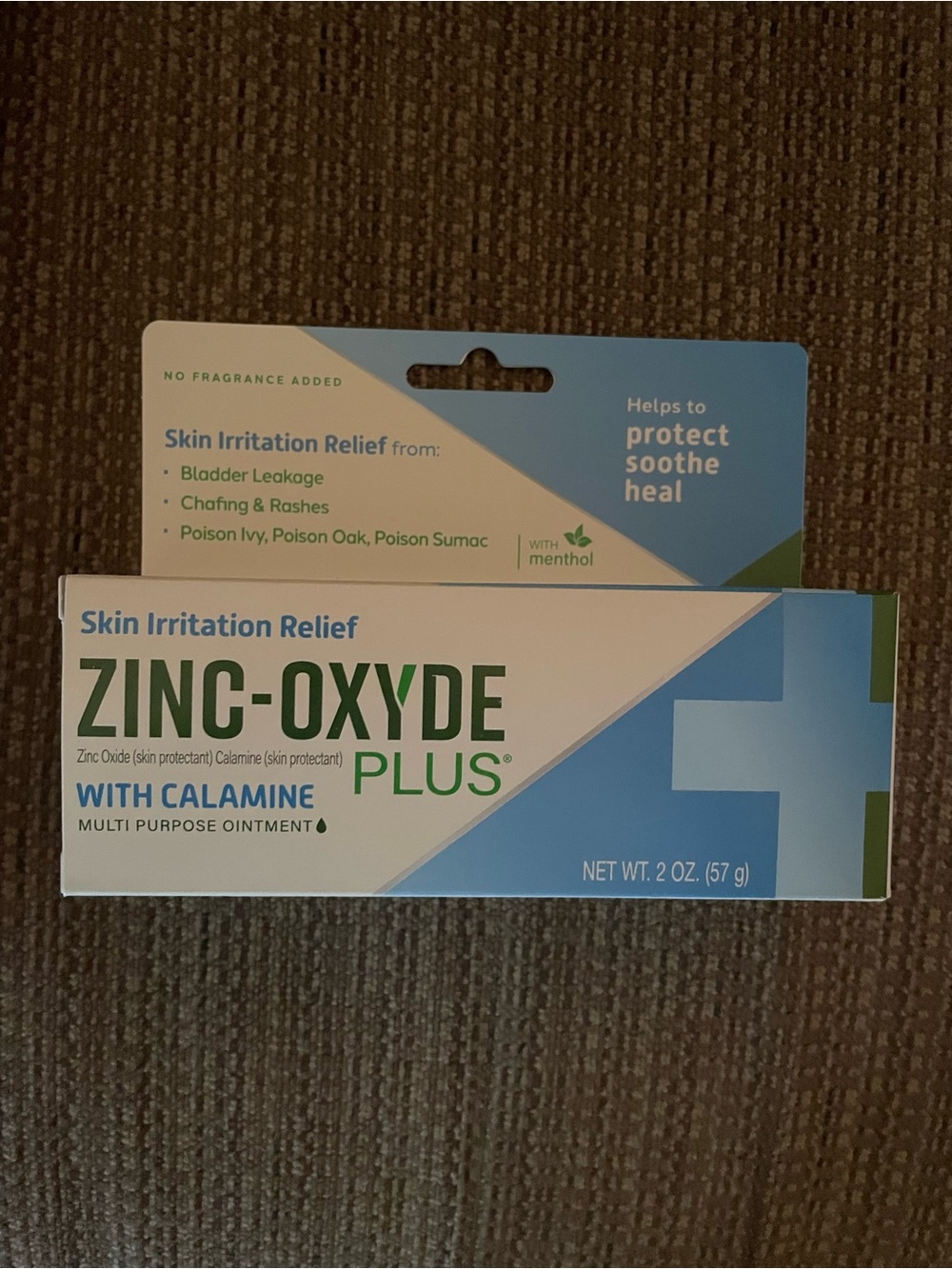Zinc Oxide Cream with Calamine -sunscreen and burn relief